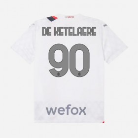 Maglia A.C. Milan De Ketelaere 90 Bambino Trasferta Divisa 2023-24